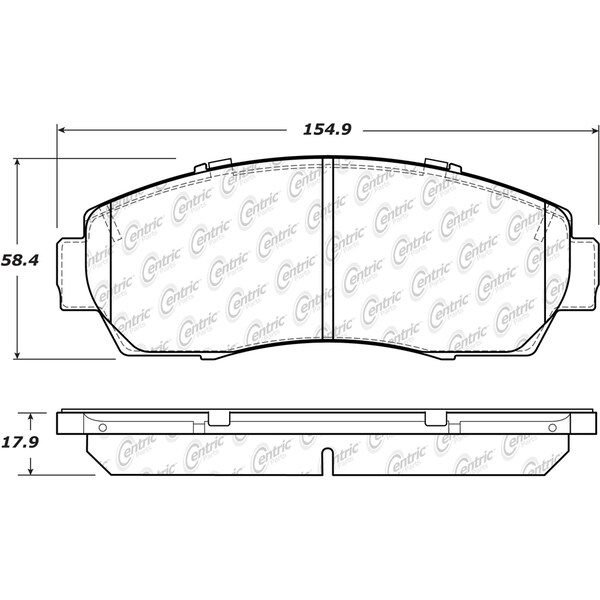 Centric Parts Disc Brake Pad Set, 105.15211 105.15211 - main