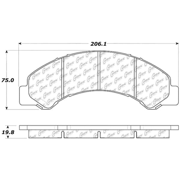Centric Parts Disc Brake Pad Set, 106.08250 106.08250 - main
