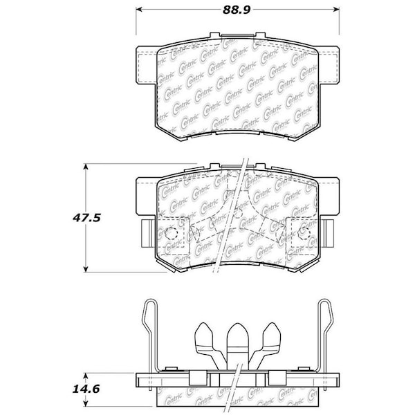 Centric Parts Disc Brake Pad Set, 106.10860 106.10860 - main
