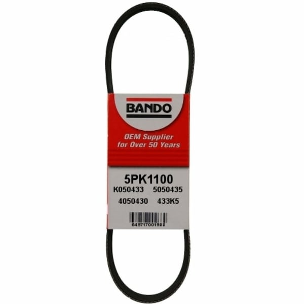 Bando Rib Ace Precision Engineered V-Ribbed Belt - Alternator, 5PK1100 5PK1100 - main