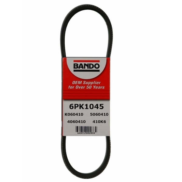 Bando Rib Ace Precision Engineered V-Ribbed Belt - Alternator, 6PK1045 6PK1045 - main