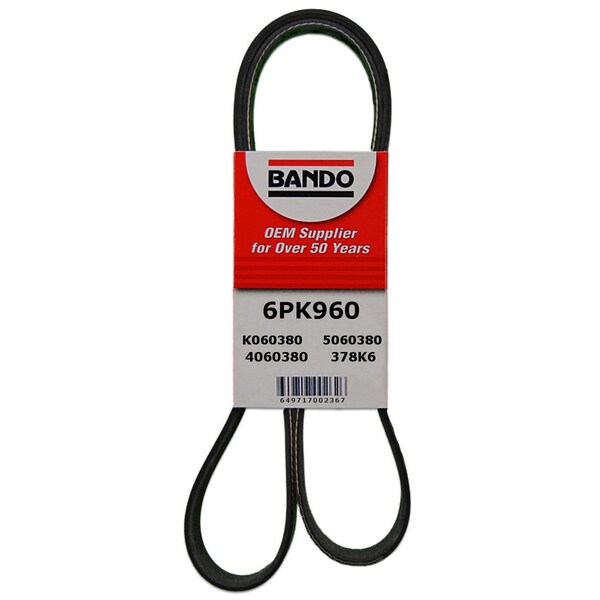 Bando Serpentine Belt, 6PK960 6PK960 - main