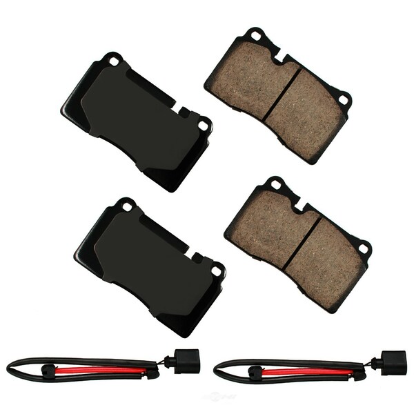 Akebono Euro Ultra Premium Ceramic Pads - Front, EUR1129 EUR1129 - main