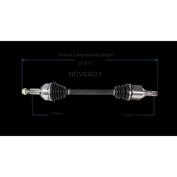 Gsp CV Axle Shaft 2013-2014 Nissan Altima 2.5L, NCV53023 NCV53023 - main