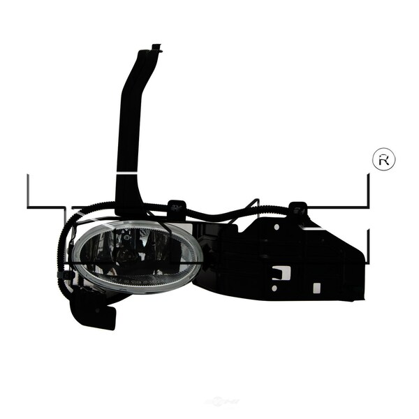 Tyc Fog Light Assembly 2008-2010 Honda Accord, 19-5975-00 19-5975-00 - main