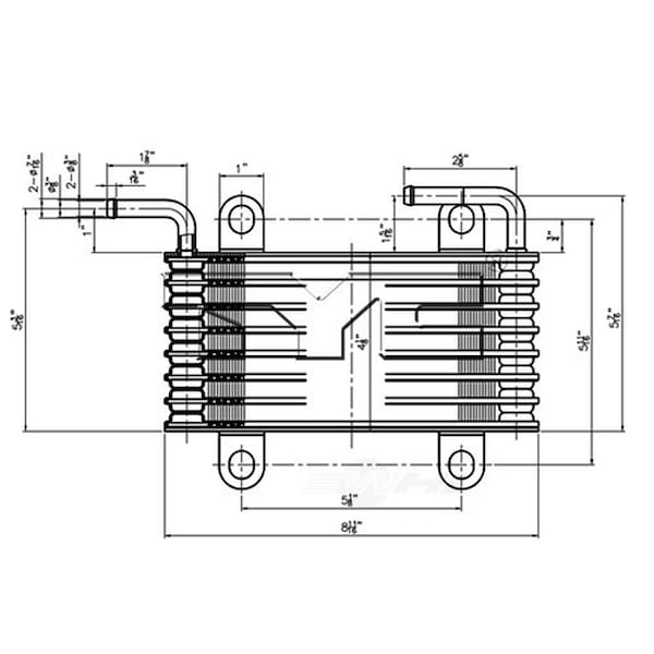 Tyc Automatic Transmission Oil Cooler 2007-2012 Acura RDX 2.3L, 19011 19011 - main