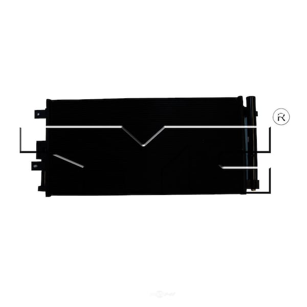 Tyc A/C Condenser 2013-2017 Fiat 500 - -L ELECTRIC, 3987 3987 - main