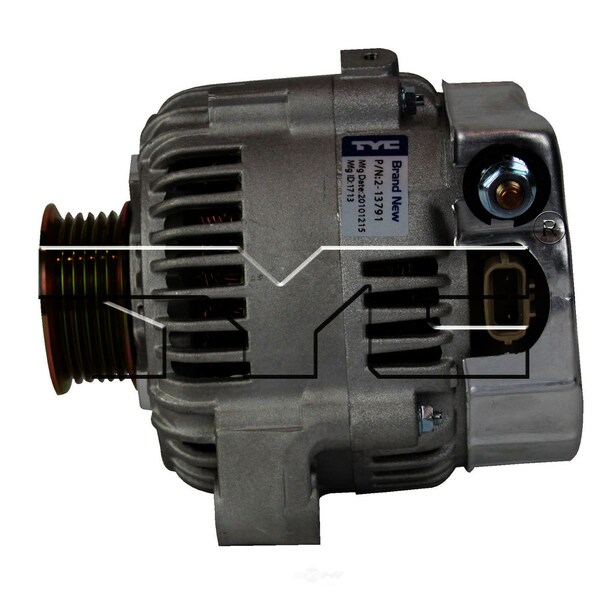 Tyc Alternator, 2-13791 2-13791 - main