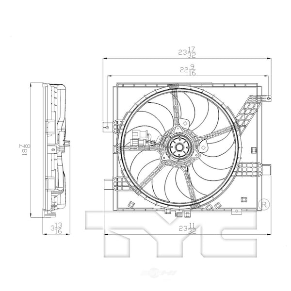 TYC 13362 Replacement Radiator TYC 13362 Replacement Radiator