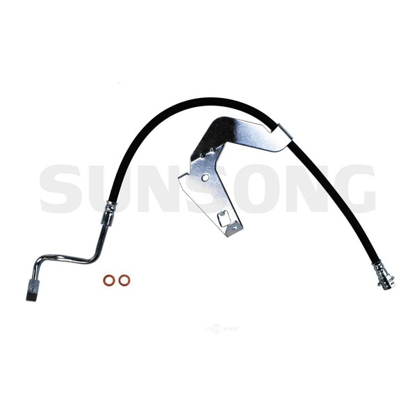Sunsong Brake Hydraulic Hose 2008-2009 Ford F-350 Super Duty 6.8L 5.4L 6.4L 2204932 - main