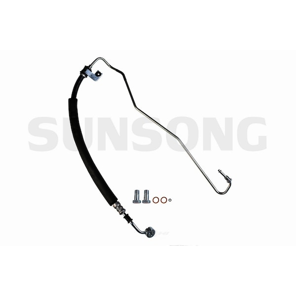 Sunsong Power Steering Pressure Line Hose Assembly 2003-2008 Hyundai Tiburon 3401118 - main