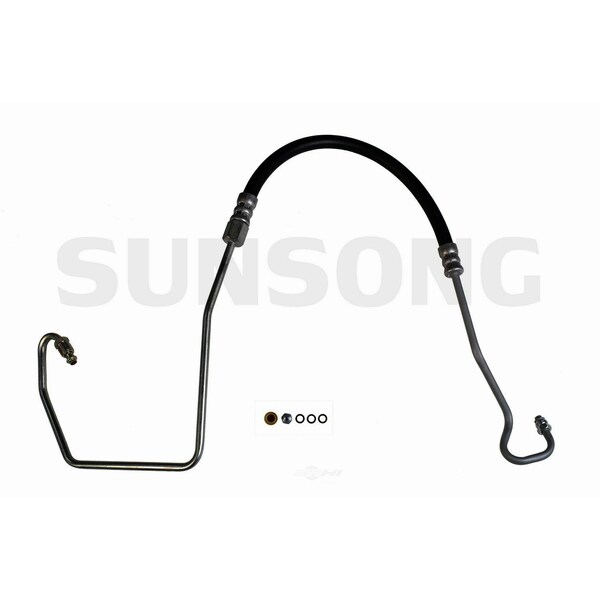 Sunsong Power Steering Pressure Line Hose Assembly-Pump To Hydroboost, 3402258 3402258 - main