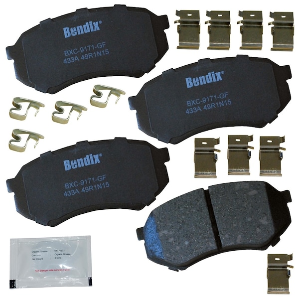 Bendix Disc Brake Pad Set 1995-2004 Toyota Tacoma 2.4L 2.7L 3.4L, CFC433A CFC433A - main