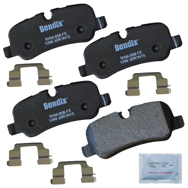 Bendix Bendix Prm Copper Free Semi-Metallic BPR Disc Brake Pad-Rear, CFM1099 CFM1099 - main