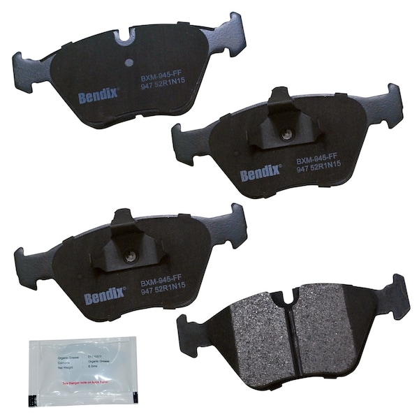 Bendix Bendix Prm Copper Free Semi-Metallic BPR Disc Brake Pad-Front, CFM947 CFM947 - main
