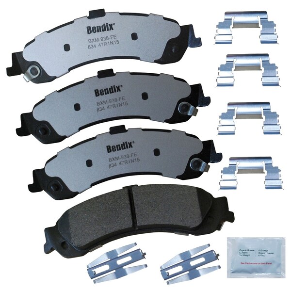 Bendix Disc Brake Pad Set, MKD834FM, Rear MKD834FM - main