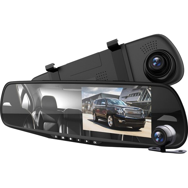 thumbnail image 2 of 4.3" Rearview Mirror Dash Cam – 1080P Dual Camera, Front & Rear, Night Vision, G-Sensor 2 of 5