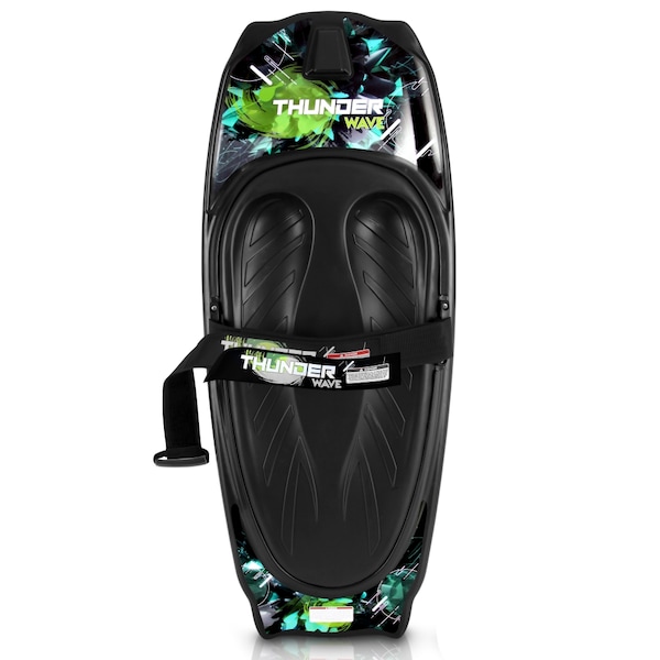 Water Sport Kneeboard for All Ages, Reinforced Polyurethane, Green - Thumbnail 2