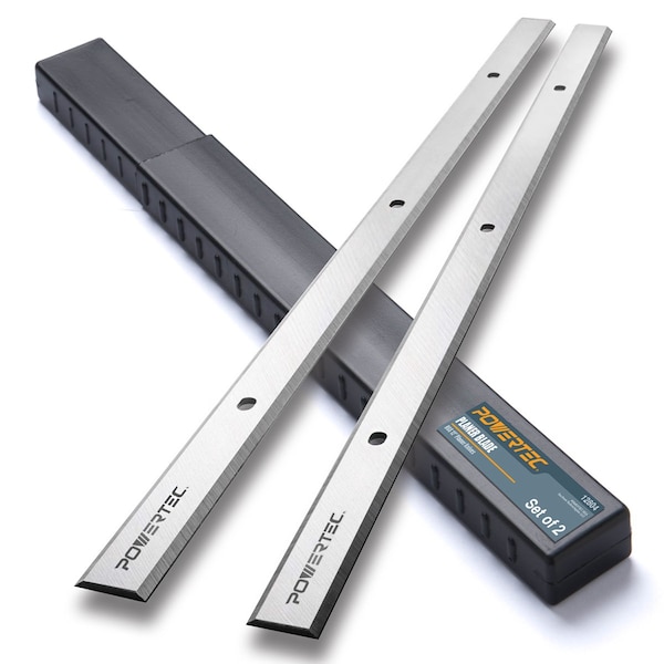 Powertec 12804 12 in. HSS Planer Blades RPL for Central Machinery 95082 ...