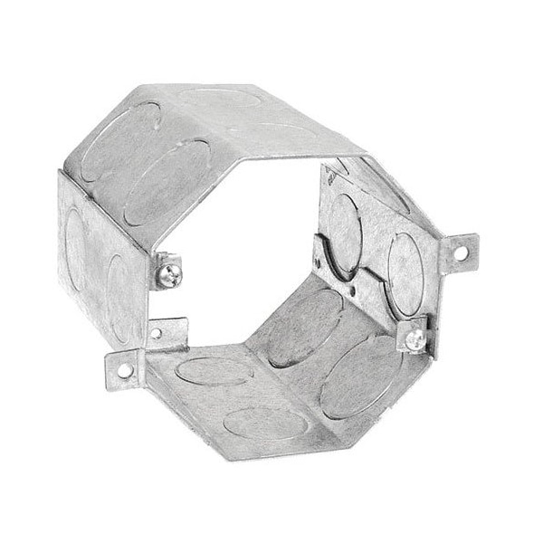 Southwire Electrical Box, 49.3 cu in, Octagon Box Type, Steel, Octagon ...