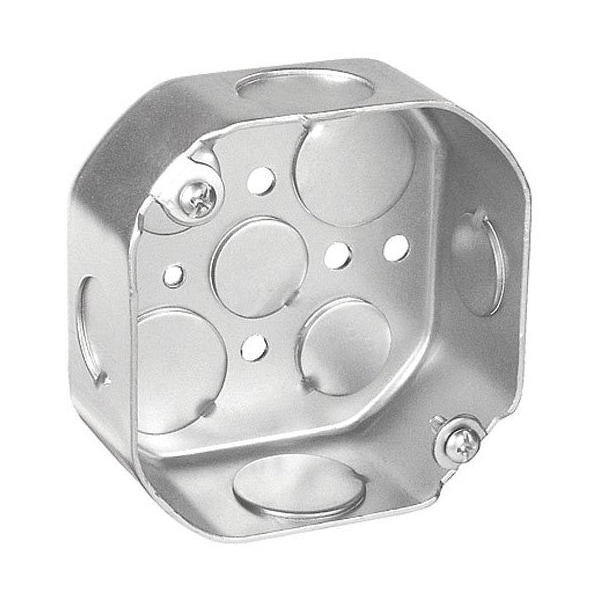 Southwire Electrical Box, 14 cu in, Octagon Box Type, Steel, Octagon ...