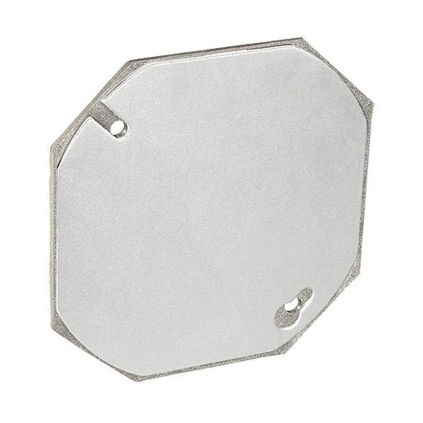 Southwire Electrical Box Cover, Octagon, Galvanized Steel, Flat Cover ...