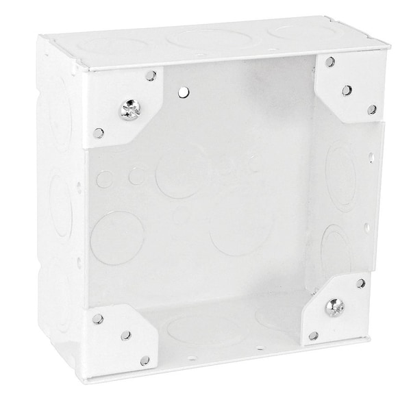 Square Box Electronics Southwire Electrical Box, 42 cu in, Device Box Type, Steel, Square ...
