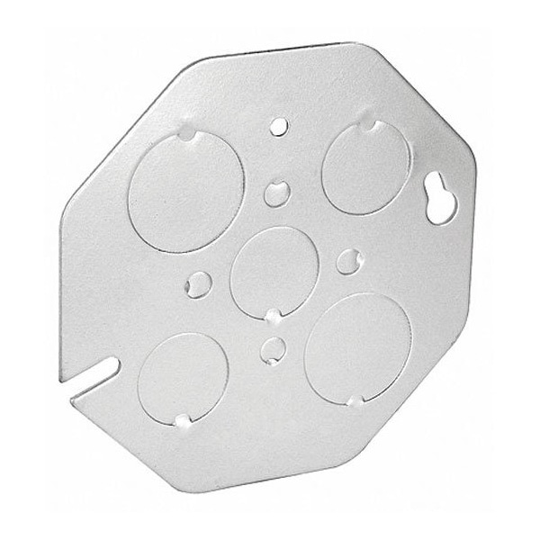 Southwire Electrical Box Cover, Octagon, Galvanized Steel, Flat Cover ...