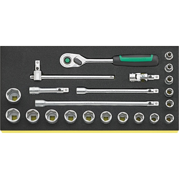 Stahlwille Tools Tool set No.TCS 456/16/6 QR 1/3-tray21-pcs. 96830367 | Zoro