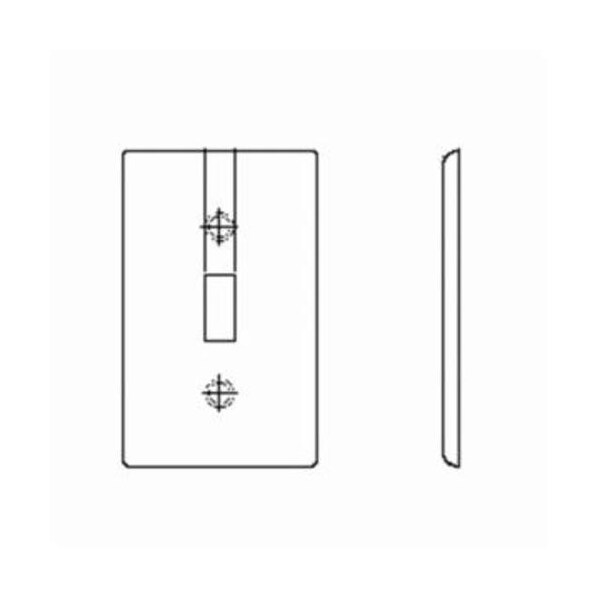 Leviton White 1-Gang Duplex Outlet Wall Plate (2-Pack) - Model 88003, Plastic