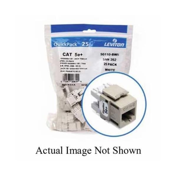 Leviton RJ jack and module JACK EXTREME 5E 25PK IV 5G110-BI5 | Zoro