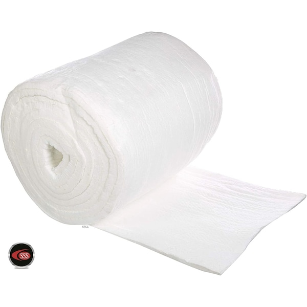 Sterling Seal & Supply Ceramic Fiber Blanket Insulation 6# 2300F 1x24x25'  6# Pound 2300 Degrees (Qty 1 Box) 2300.cfb.6lb.1x24x25x1