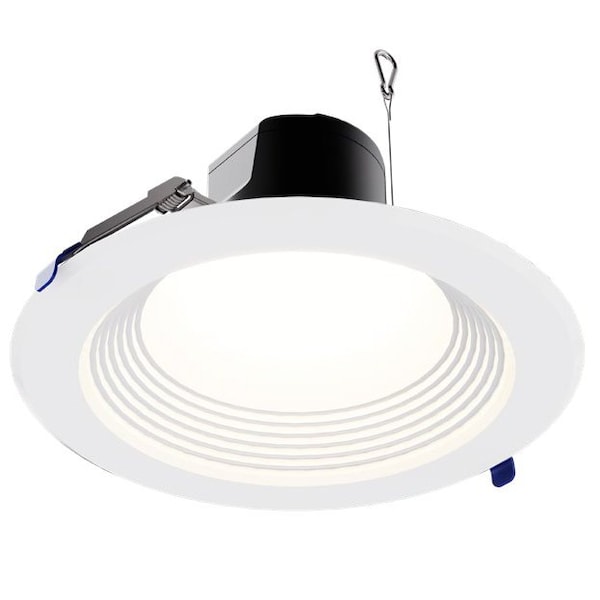 Sunlite 8-in. LED Recessed Round Downlight Fixture, Power Selectable ...