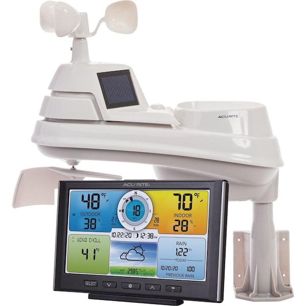 Acurite Acu-Rite 5-in-1 Wireless Color Wind and Rain Professional ...