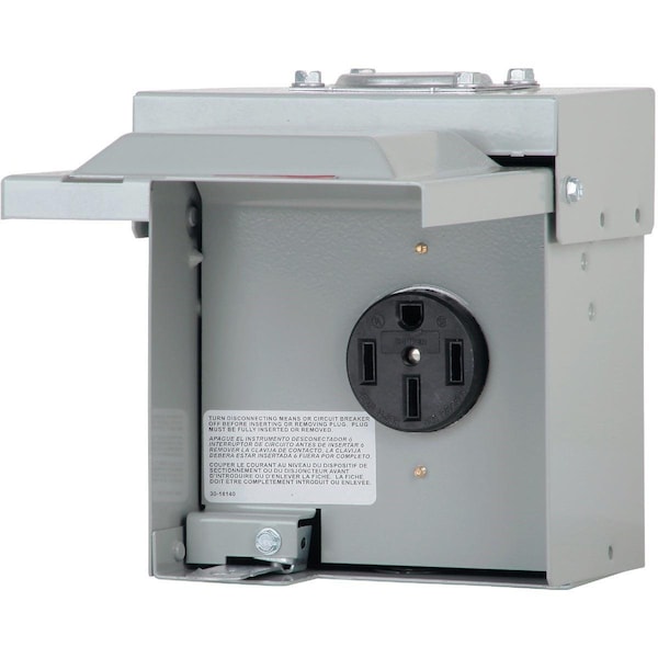 Eaton 50A NEMA 14-50R 125V/250V RV Utility Power Outlet CHU1S | Zoro