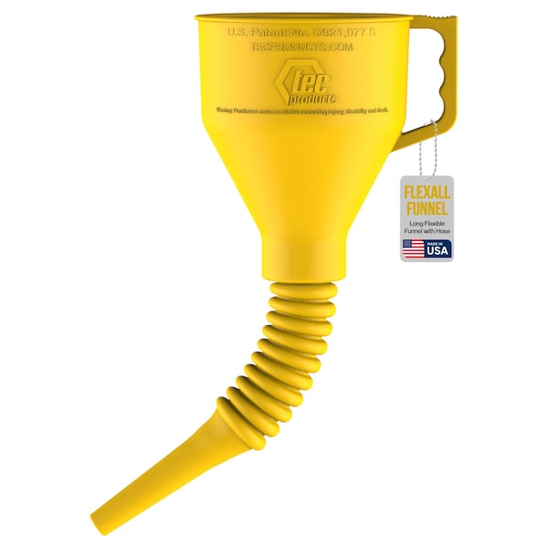 Flexall Funnel Short Flexible Funnel with Hose, safely with fluids ...