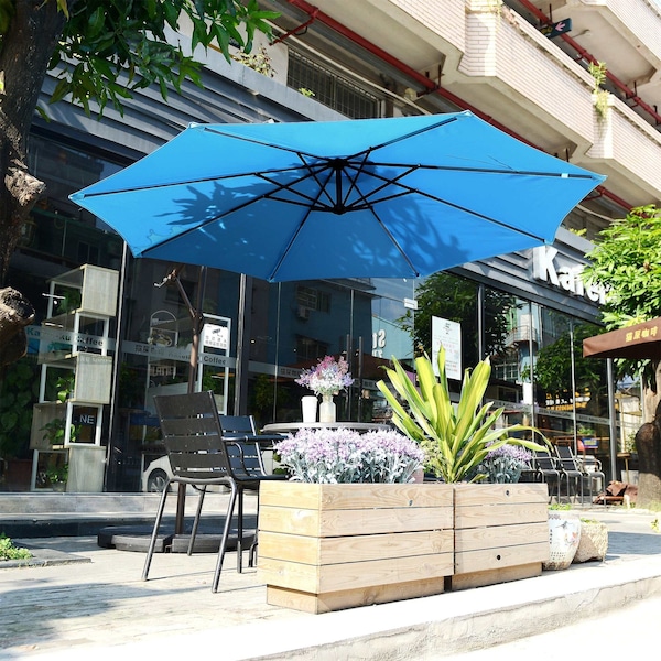 10 foot black patio umbrella 10 Feet Offset Hanging Umbrella Base Patio Cantilever Umbrella