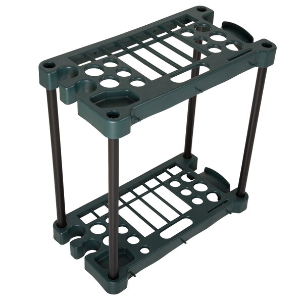 Stalwart Garden Tool Organizer - 23-Inch Rack Holds 30 Tools to ...
