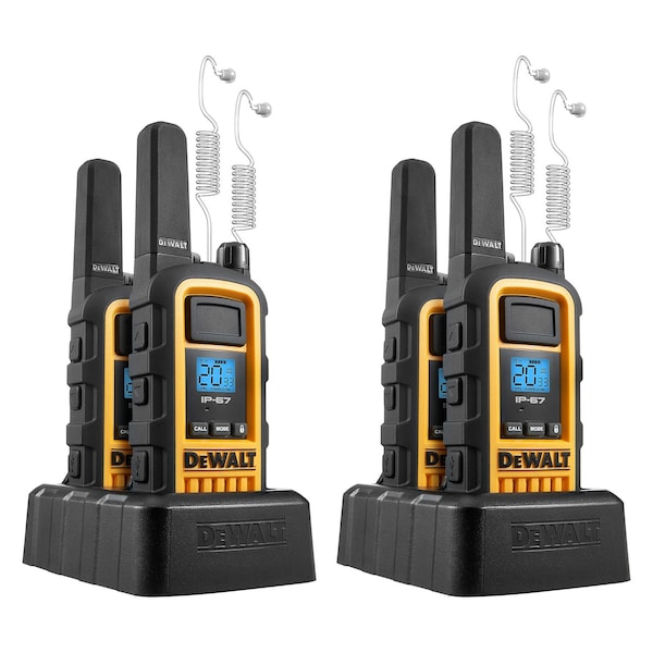 Dewalt 2W FRS Radio 2 sets with Headset 2DXFRS800SV1 Zoro