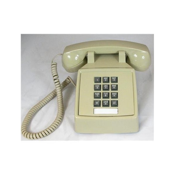 Cortelco 250000-VBA-NDL Black desk no dial 2500NDL-BK - main