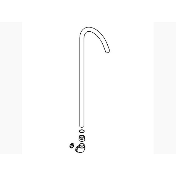 Kohler Gooseneck Riser Kit 1361799-CP | Zoro
