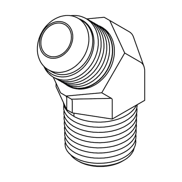Tompkin Rods Tompkins Hydraulic Fitting-International08MJ-06MBSPT 45 3503-08-06 | Zoro