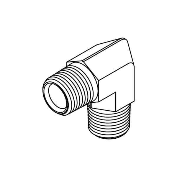 Tompkin Rods Tompkins Hydraulic Fitting-Steel06MP-04MP 90 5500-06-04 | Zoro