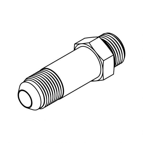 Tompkin Rods Tompkins Hydraulic Fitting-Steel06MJ-08MOR LONG 2.38 6400-L-06-08 | Zoro