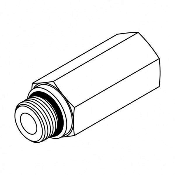 Tompkin Rods Tompkins Hydraulic Fitting-Steel10MOR-10FOR LONG 2.00
