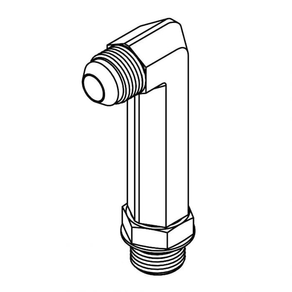 Tompkin Rods Tompkins Hydraulic Fitting-Steel06MJ-08MOR 90 EX-EX LONG 3.53