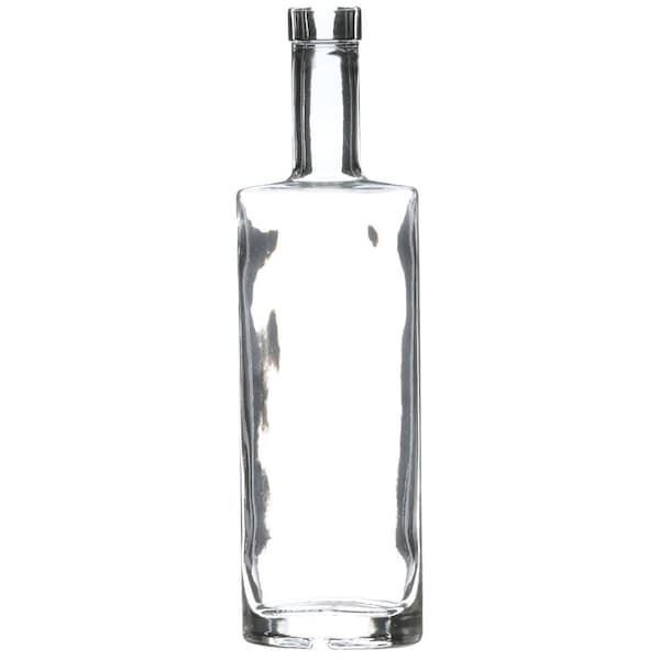 Tricorbraun 375 ml Clear Glass St. Louis Oval Liquor Bottle 18.5 mm