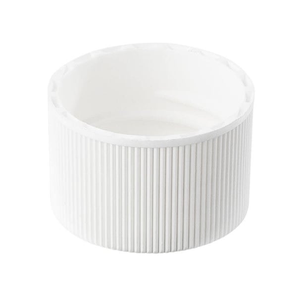 Tricorbraun 24-410 White P/P Continuous Thread Closure, Fsm-1 Land Ribbed Skirt, Mat/Stipple Top 004296 - main