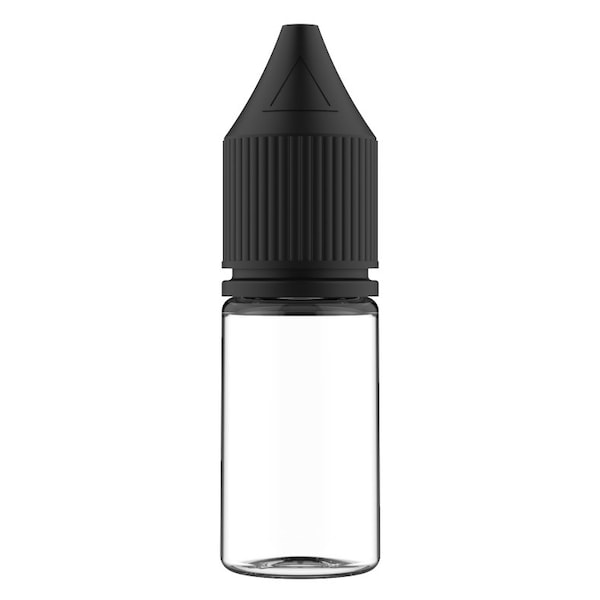 Tricorbraun 10 Ml Pet Cylinder Clear, Round, Special , Nozzle, Opaque Black Crc/Te Cap With Breakaway Band 137641 - main
