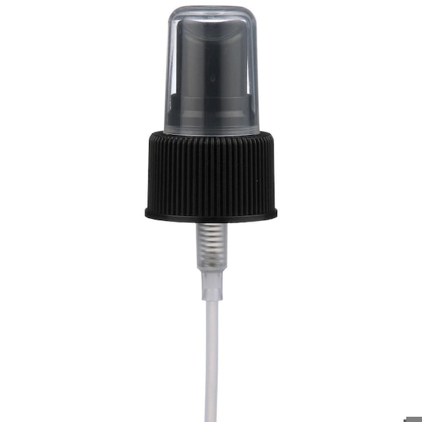 Tricorbraun 24-410 P/P Fine Mist Sprayer Black Fine Ribbed Closure Clear Hood .16Cc , 7.6875 Inch Dip Tube 600028 - main